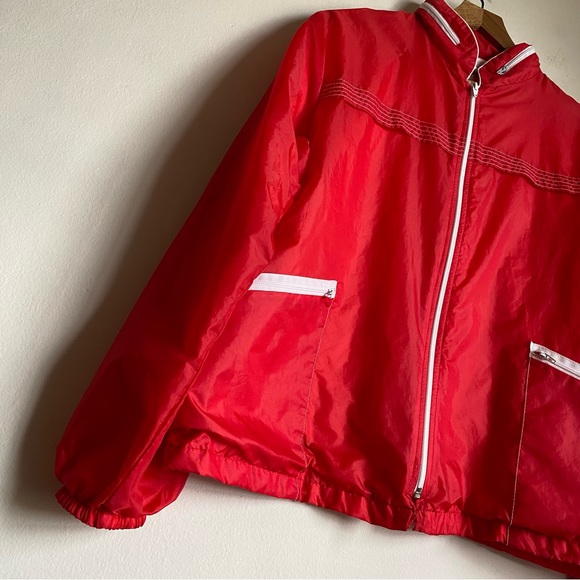 red aquasheen windbreaker jacket - Picture 2 of 5